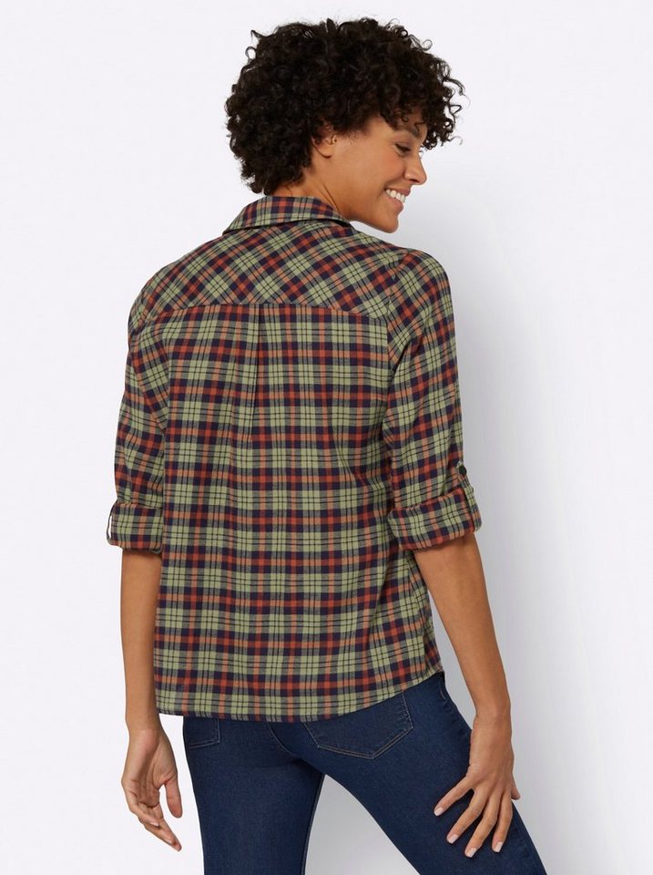 Witt Klassische Bluse Flanell-Bluse Langarm – Bild 2 von 4