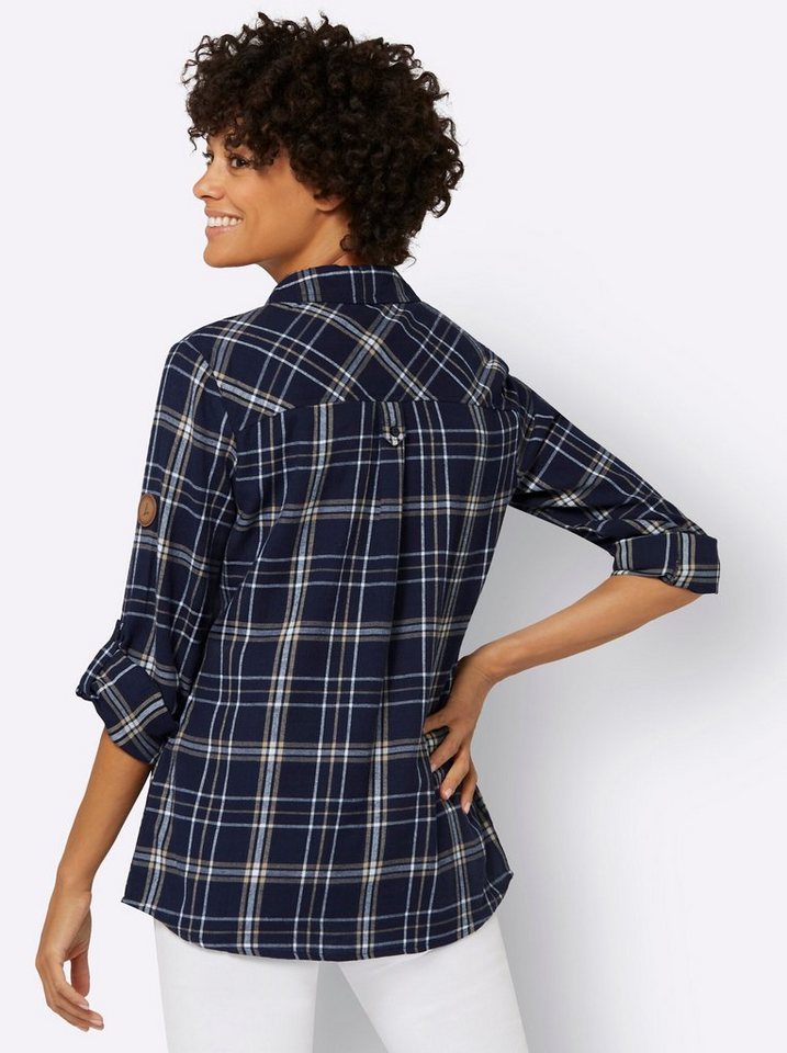 Witt Klassische Bluse Flanell-Bluse Langarm – Bild 2 von 4