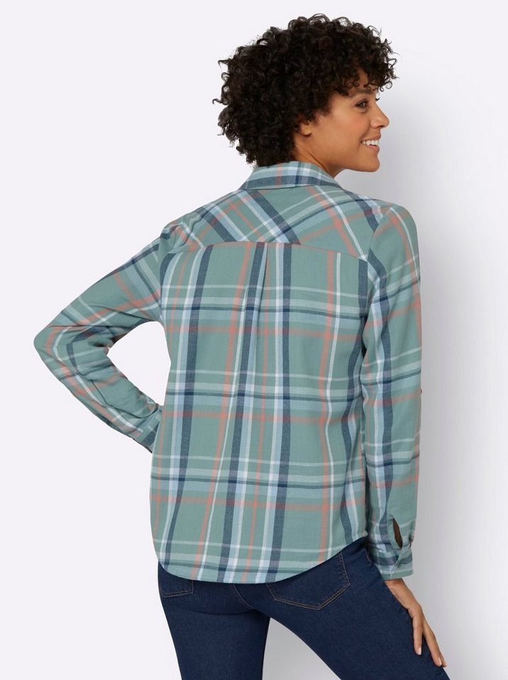 Witt Klassische Bluse Flanell-Bluse Langarm – Bild 2 von 4