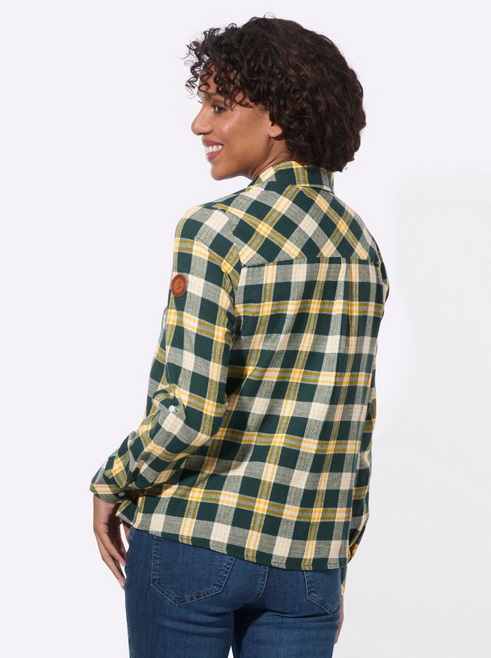 Witt Klassische Bluse Flanell-Bluse Langarm – Bild 3 von 5
