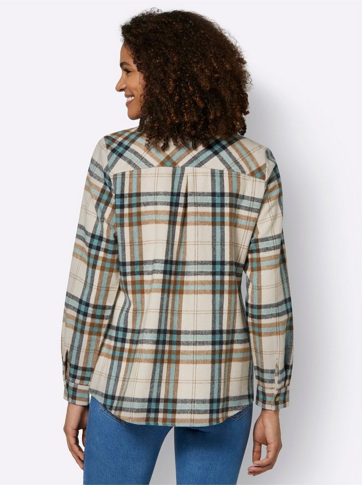 Witt Klassische Bluse Flanell-Bluse Langarm – Bild 2 von 4