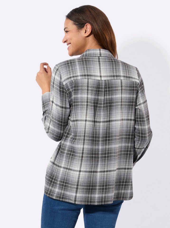 Witt Klassische Bluse Flanell-Bluse Langarm – Bild 2 von 5