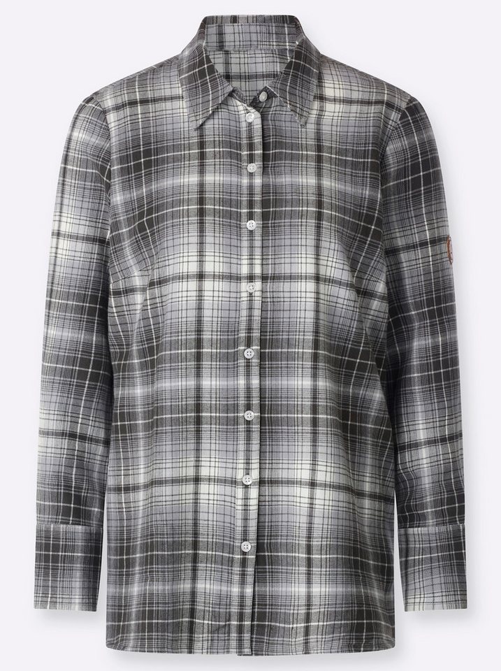 Witt Klassische Bluse Flanell-Bluse Langarm – Bild 3 von 5