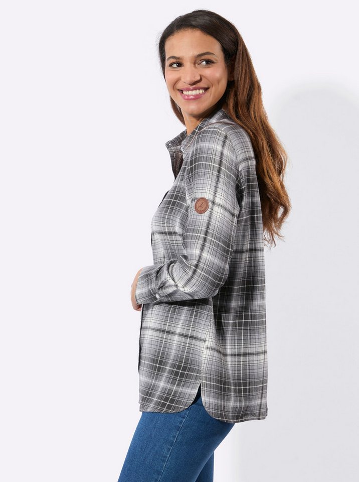 Witt Klassische Bluse Flanell-Bluse Langarm – Bild 5 von 5