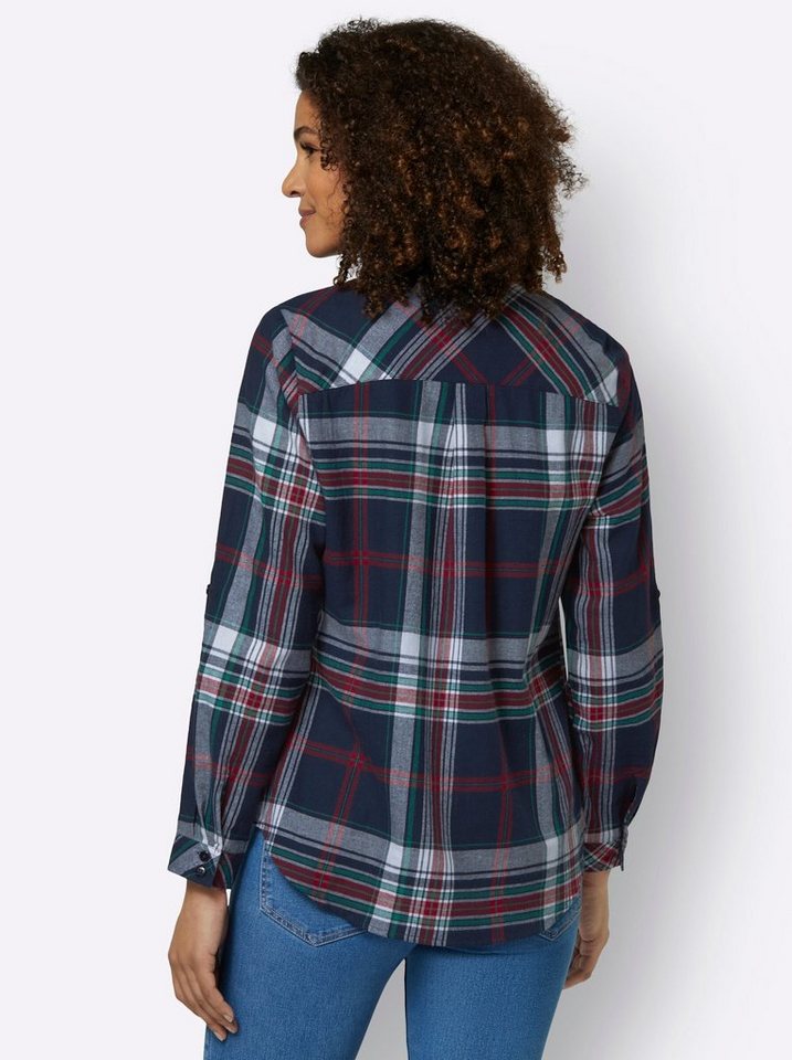 Witt Klassische Bluse Flanell-Bluse Langarm – Bild 2 von 4