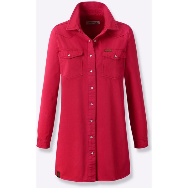Witt Klassische Bluse Jeans-Longbluse Langarm