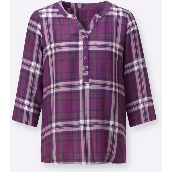 Witt Klassische Bluse Karo-Bluse 3/4-Arm