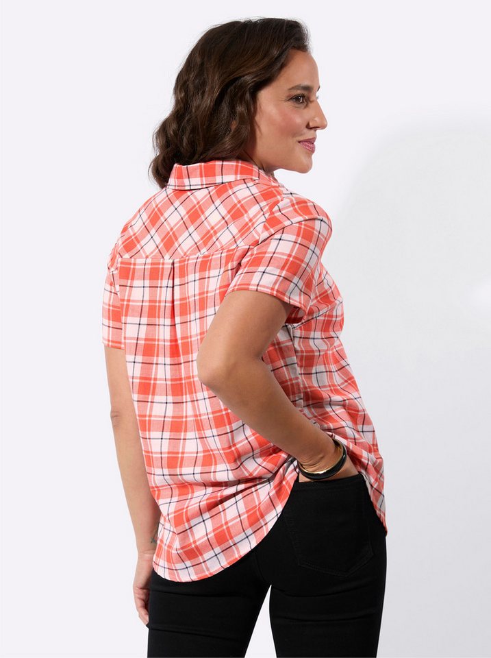 Witt Klassische Bluse Karo-Bluse Kurzarm – Bild 2 von 5