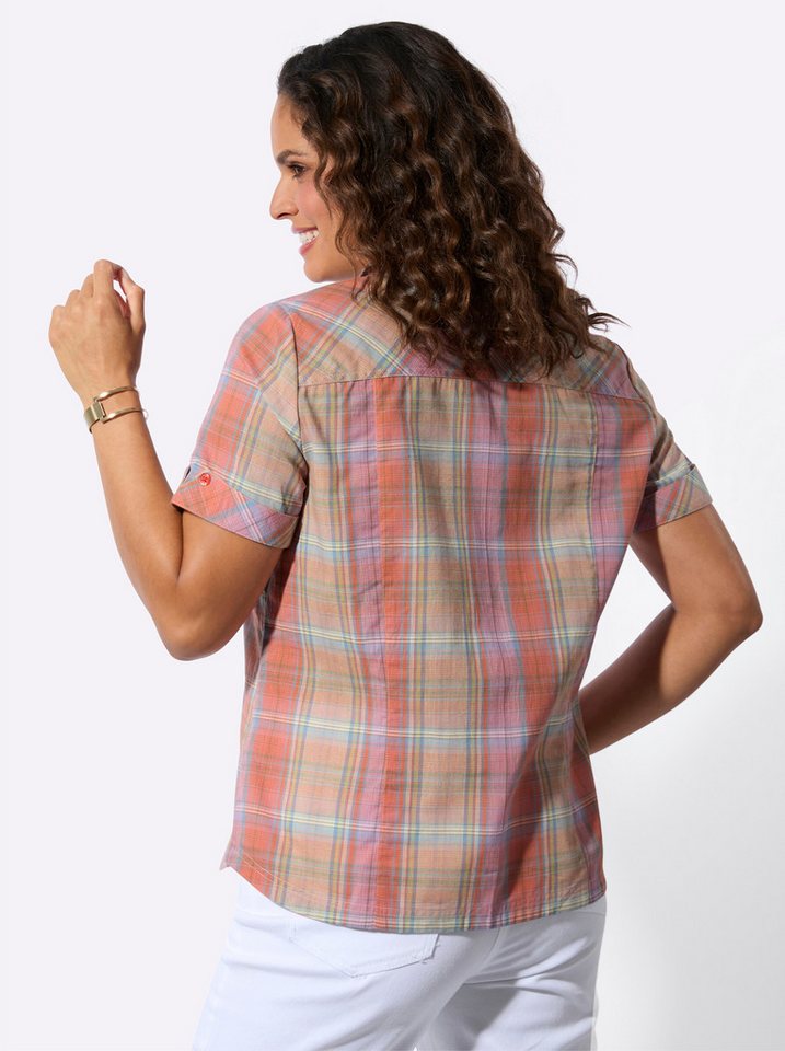 Witt Klassische Bluse Karo-Bluse Kurzarm – Bild 2 von 5