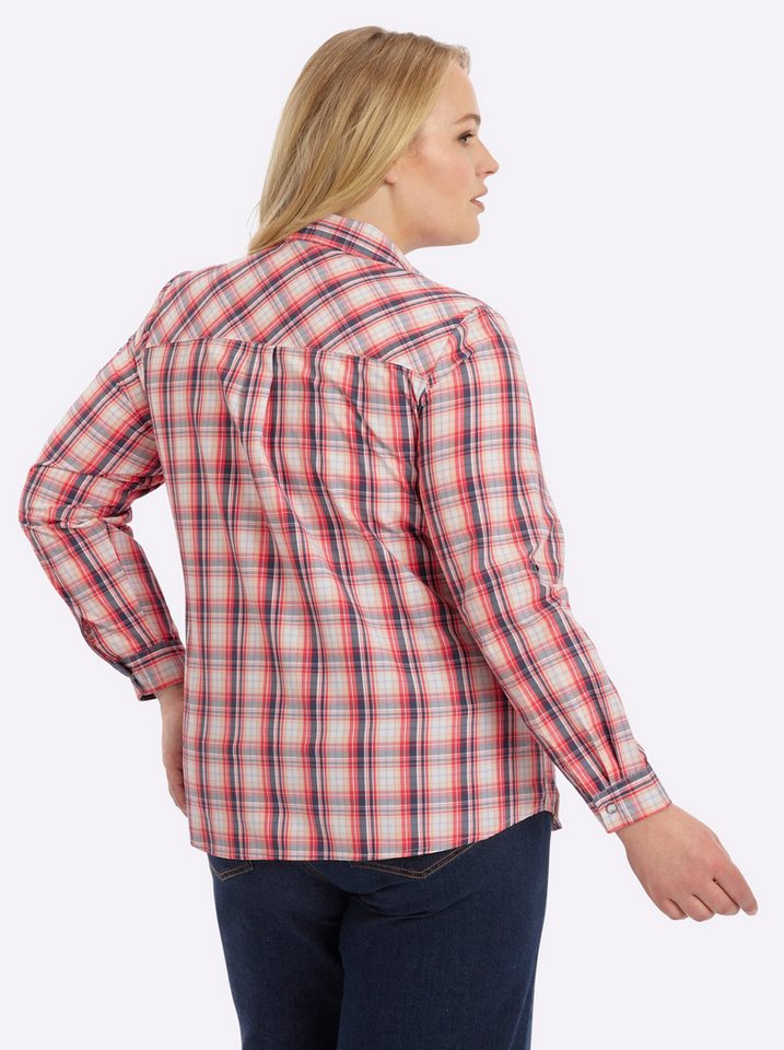 Witt Klassische Bluse Karo-Bluse Langarm – Bild 2 von 5