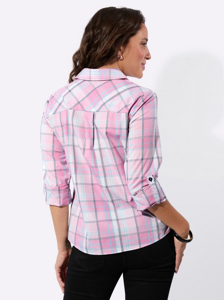 Witt Klassische Bluse Karo-Bluse Langarm – Bild 2 von 5