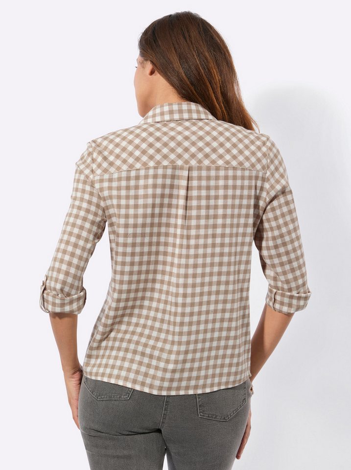 Witt Klassische Bluse Karo-Flanellbluse Langarm – Bild 2 von 5