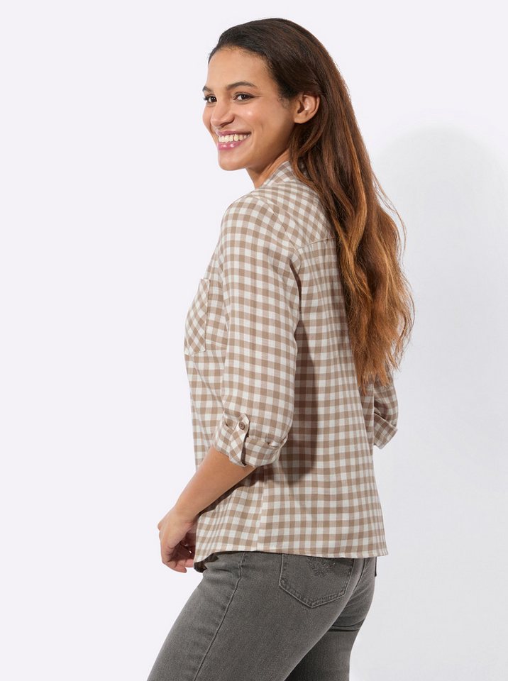 Witt Klassische Bluse Karo-Flanellbluse Langarm – Bild 5 von 5
