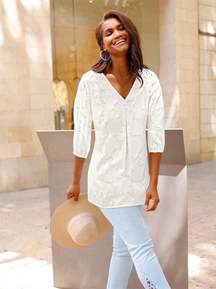 Witt Klassische Bluse Longbluse 3/4-Arm – Bild 5 von 5
