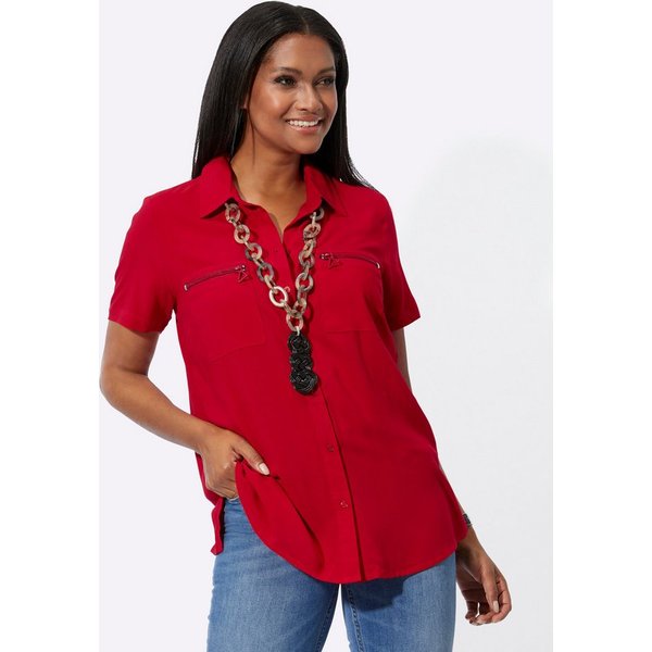 Witt Klassische Bluse Longbluse Kurzarm