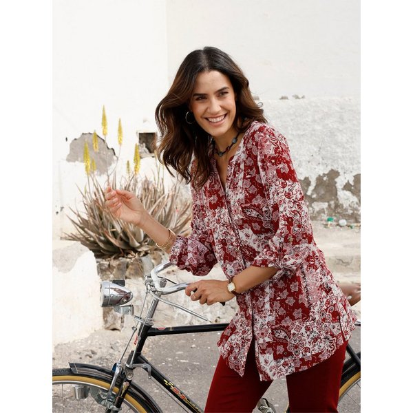 Witt Klassische Bluse Longbluse Langarm