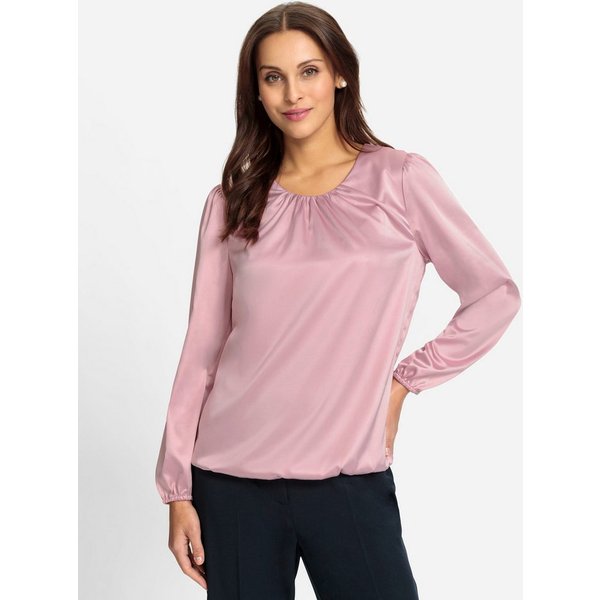 Witt Klassische Bluse Satin-Bluse Langarm