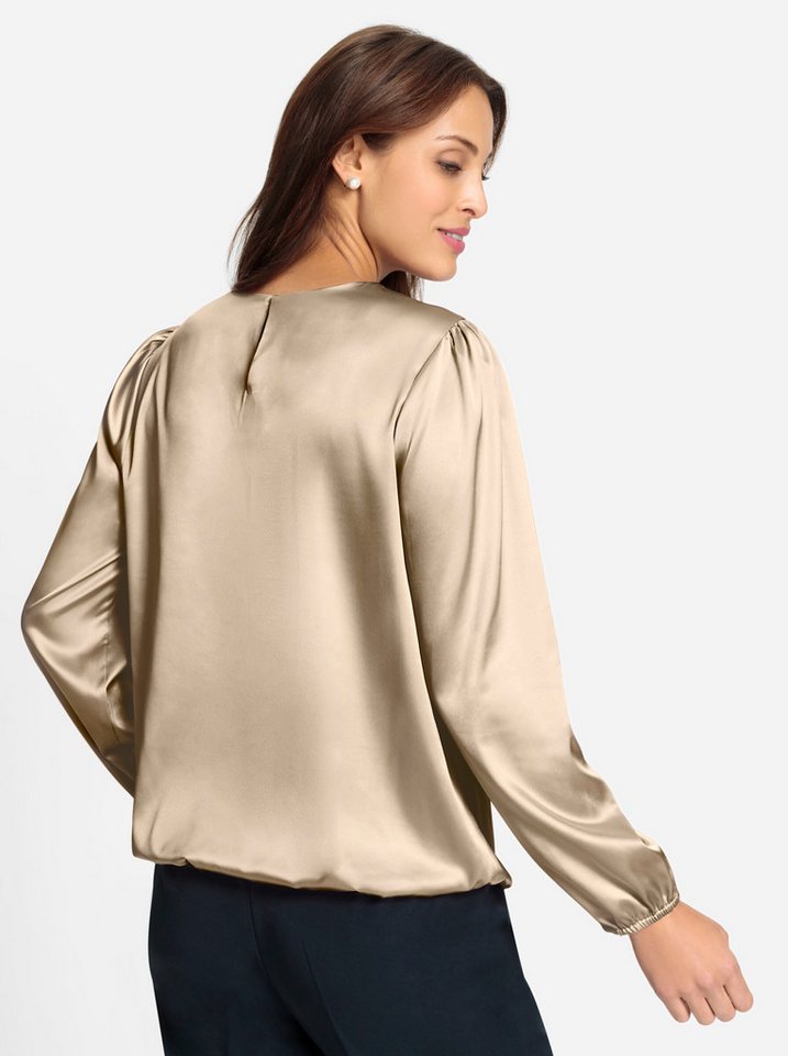 Witt Klassische Bluse Satin-Bluse Langarm – Bild 2 von 4