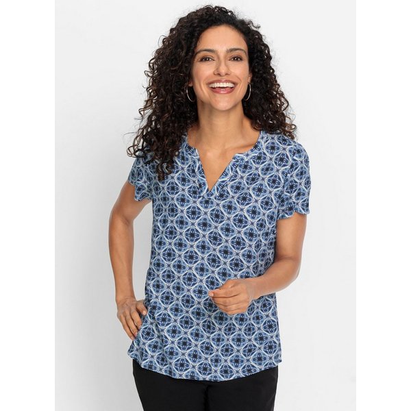 Witt Klassische Bluse Schlupfbluse Kurzarm