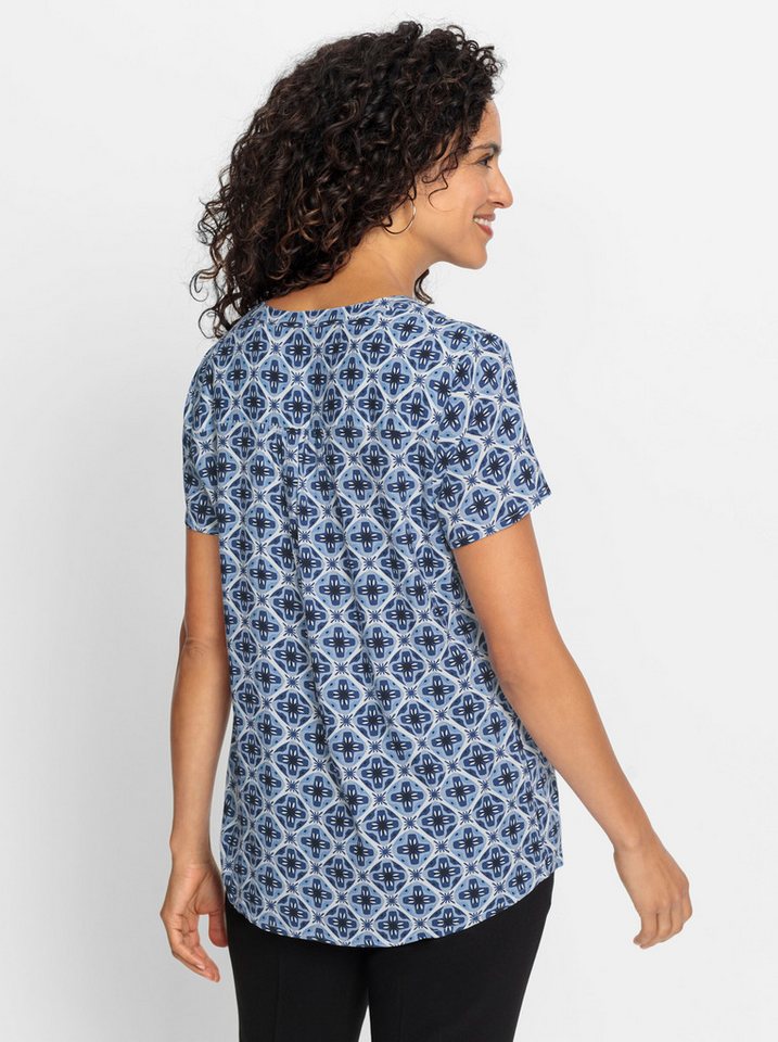 Witt Klassische Bluse Schlupfbluse Kurzarm – Bild 2 von 3