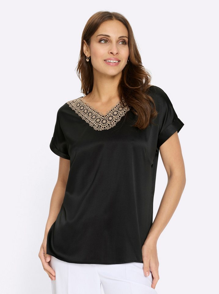 Witt Klassische Bluse Schlupfbluse Kurzarm – Bild 4 von 5