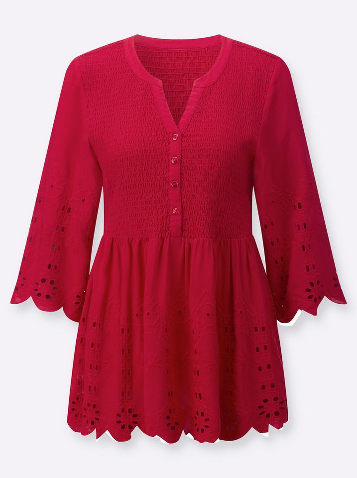Witt Klassische Bluse Spitzen-Bluse 3/4-Arm – Bild 4 von 5