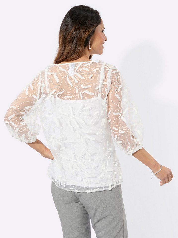 Witt Klassische Bluse Spitzen-Bluse 3/4-Arm – Bild 2 von 5