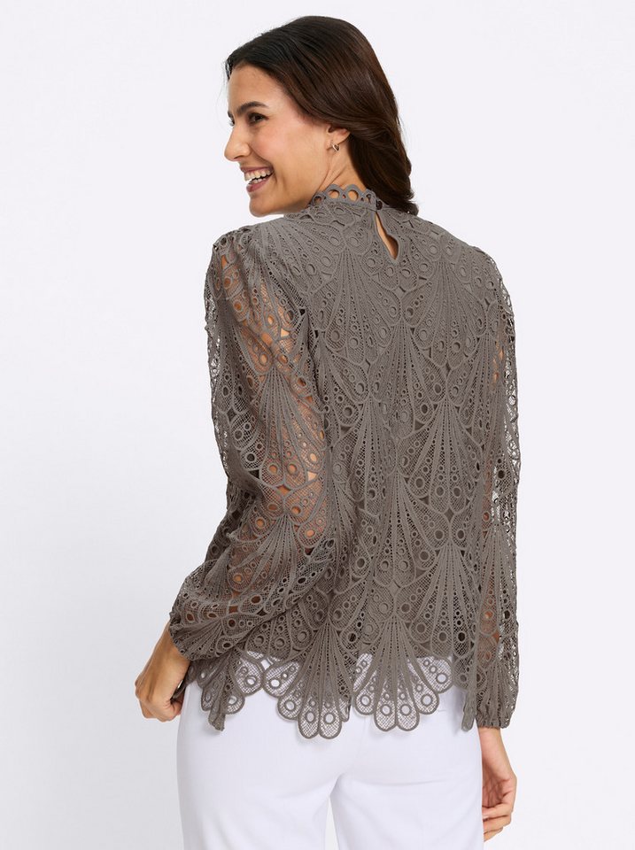 Witt Klassische Bluse Spitzen-Bluse Langarm – Bild 2 von 5