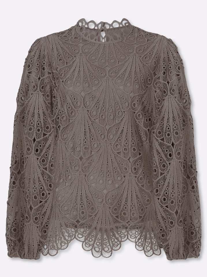 Witt Klassische Bluse Spitzen-Bluse Langarm – Bild 3 von 5