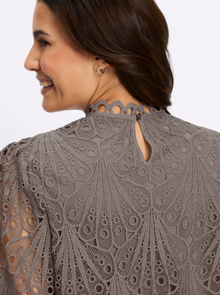 Witt Klassische Bluse Spitzen-Bluse Langarm – Bild 4 von 5