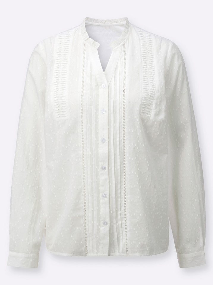 Witt Klassische Bluse Spitzen-Bluse Langarm – Bild 3 von 5