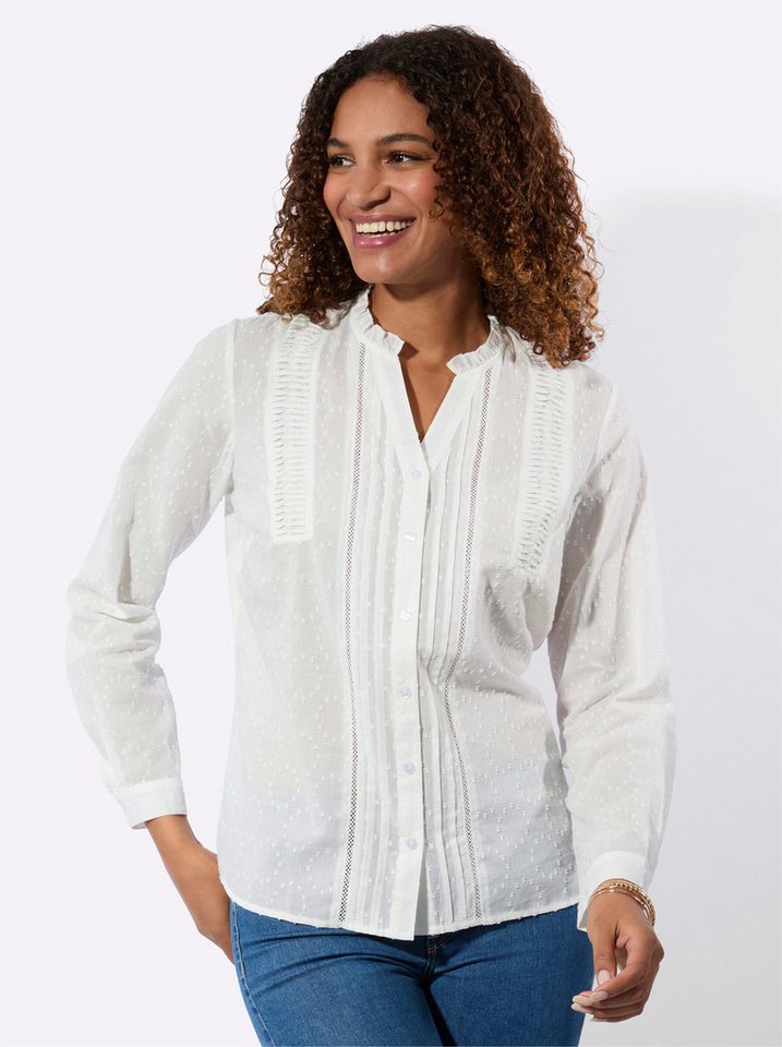 Witt Klassische Bluse Spitzen-Bluse Langarm – Bild 4 von 5