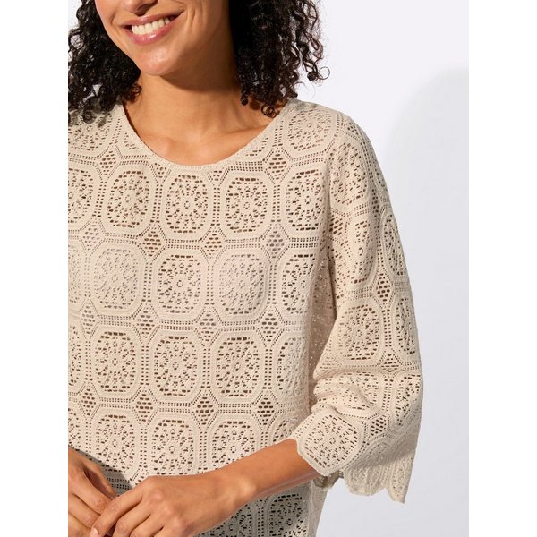 Witt Klassische Bluse Spitzentunika 3/4-Arm