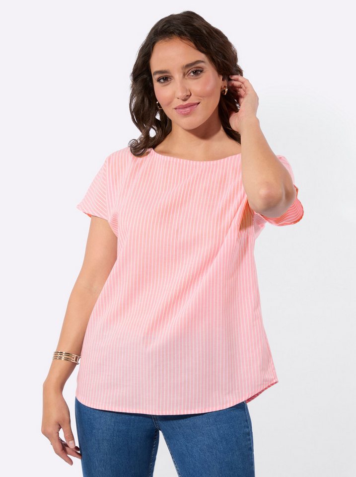 Witt Klassische Bluse Streifenbluse Kurzarm – Bild 2 von 5