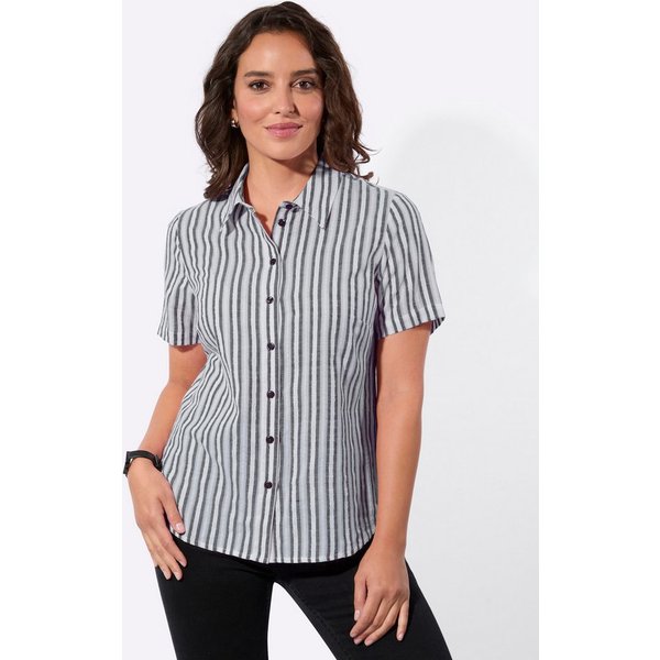 Witt Klassische Bluse Streifenbluse Kurzarm