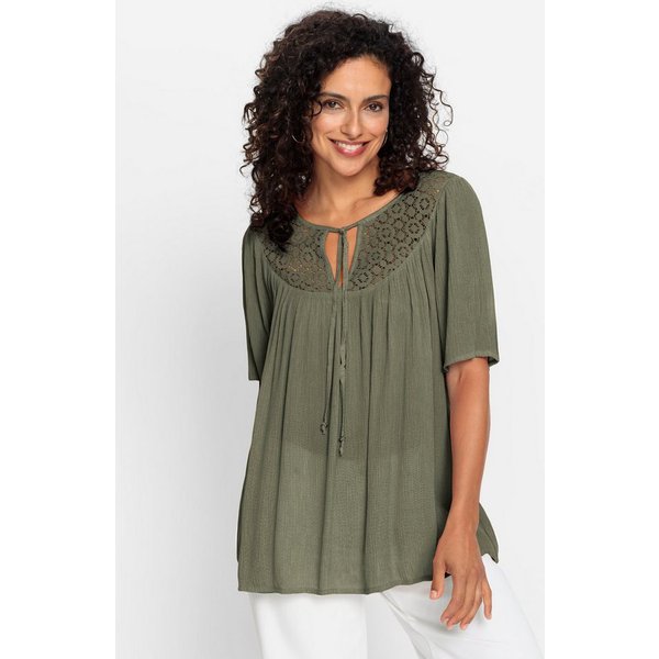 Witt Klassische Bluse Tunika Kurzarm