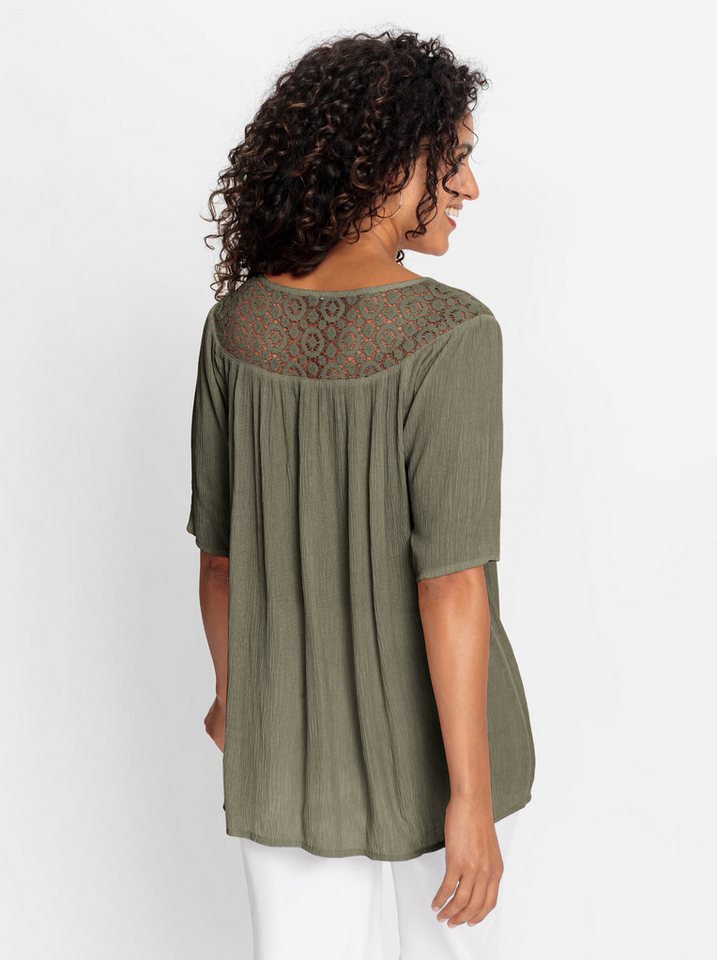 Witt Klassische Bluse Tunika Kurzarm – Bild 2 von 4