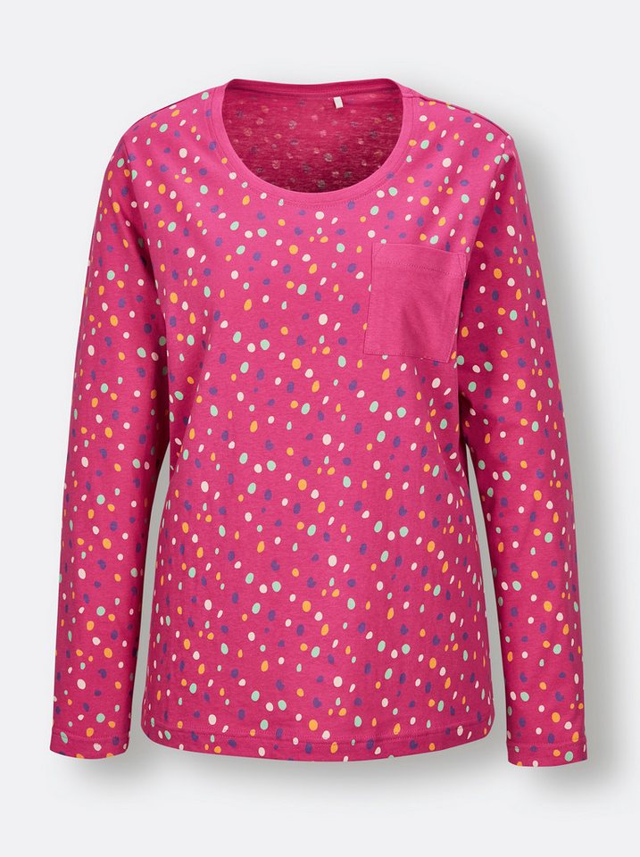 Witt Schlafanzug Schlafanzug-Shirt Langarm – Bild 3 von 3