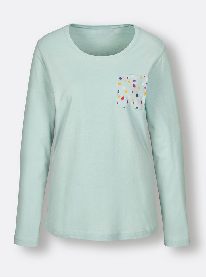 Witt Schlafanzug Schlafanzug-Shirt Langarm – Bild 3 von 3