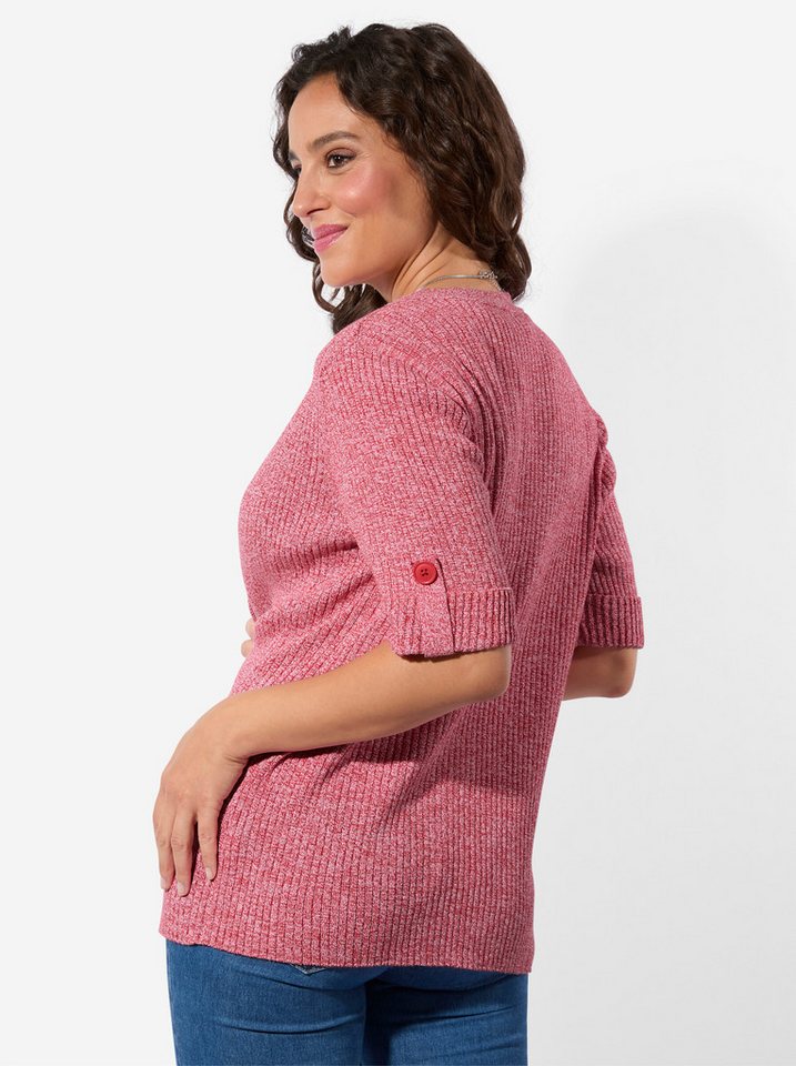 Witt Strickjacke Strickjacke Kurzarm Rippoptik – Bild 2 von 5