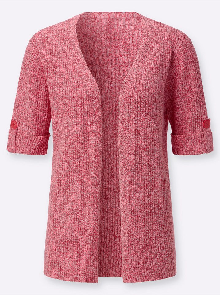 Witt Strickjacke Strickjacke Kurzarm Rippoptik – Bild 3 von 5