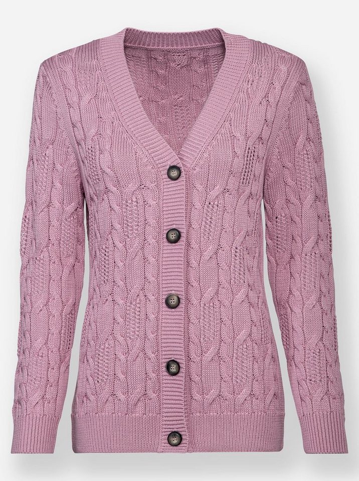 Witt Strickjacke Strickjacke Langarm Ajourstrick, Zopfmuster – Bild 4 von 4