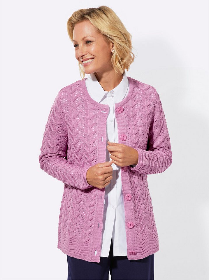 Witt Strickjacke Strickjacke Langarm Ajourstrick – Bild 2 von 5