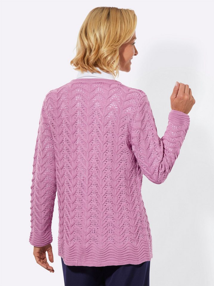 Witt Strickjacke Strickjacke Langarm Ajourstrick – Bild 3 von 5