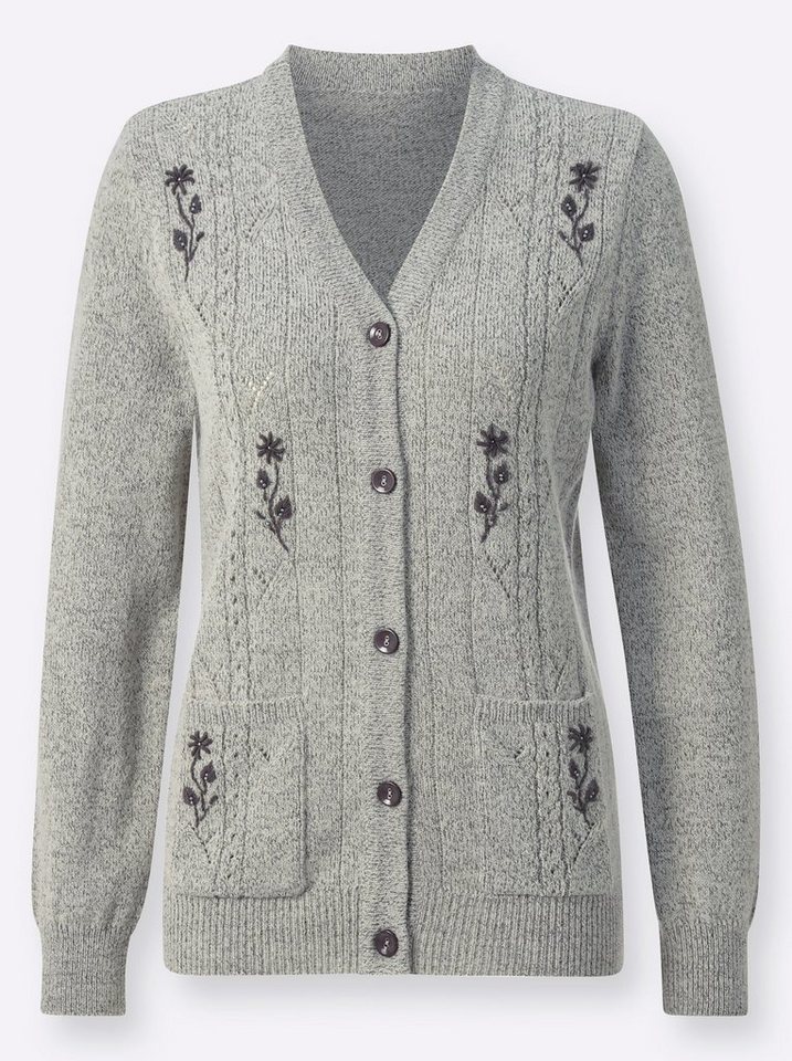 Witt Strickjacke Strickjacke Langarm Ajourstrick – Bild 4 von 4