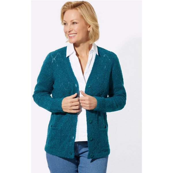 Witt Strickjacke Strickjacke Langarm Ajourstrick