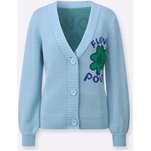Witt Strickjacke Strickjacke Langarm Intarsien