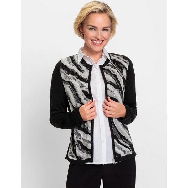 Witt Strickjacke Strickjacke Langarm Jacquard