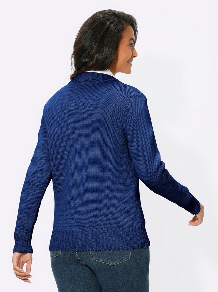 Witt Strickjacke Strickjacke Langarm Materialmix – Bild 2 von 4