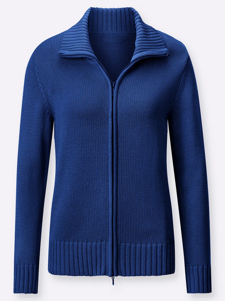 Witt Strickjacke Strickjacke Langarm Materialmix – Bild 4 von 4